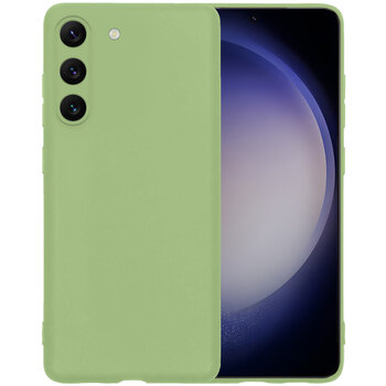 Samsung Galaxy S23+ Hoesje Siliconen Hoes Case Cover - Groen