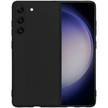 Samsung Galaxy S23 Hoesje Siliconen Hoes Case Cover - Zwart
