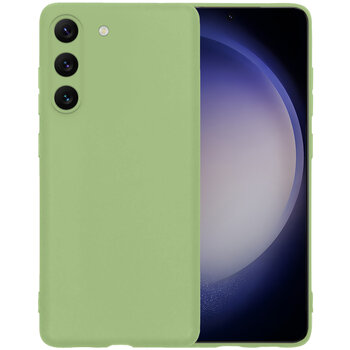 Samsung Galaxy S23 Hoesje Siliconen Hoes Case Cover - Groen