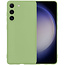 Samsung Galaxy S23 Hoesje Siliconen Hoes Case Cover - Groen