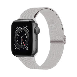Bandje Geschikt Voor Apple Watch Bandje 42/44/45 mm Nylon Polsband Met Gesp - Horloge Bandje Geschikt Voor Apple Watch 1-8 / SE - 42/44/45 mm - Grijs