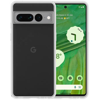 Google Pixel 7 Pro Hoesje Siliconen Hoes Case Cover - Transparant