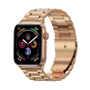 Betaalbare Hoesjes Bandje Geschikt Voor Apple Watch Bandje 42/44/45 mm Metalen Schakel Polsband - Horloge Bandje Geschikt Voor Apple Watch 1-8 / SE - 42/44/45 mm - Goud