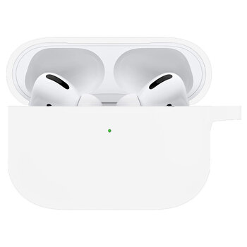 Hoes Geschikt voor AirPods Pro 2 Hoesje Siliconen Case - Hoesje Geschikt voor AirPods Pro 2 Case - Wit