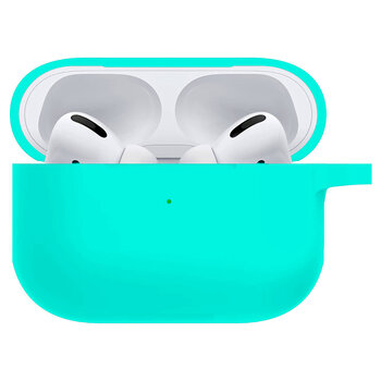 Hoes Geschikt voor AirPods Pro 2 Hoesje Siliconen Case - Hoesje Geschikt voor AirPods Pro 2 Case - Mintgroen