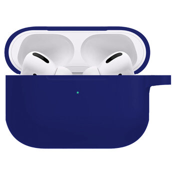 Hoes Geschikt voor AirPods Pro 2 Hoesje Siliconen Case - Hoesje Geschikt voor AirPods Pro 2 Case - Donkerblauw