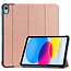 Apple iPad 10 10.9 (2022) Hoesje Book Case - Rose Goud