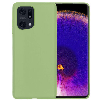 Oppo Find X5 Pro Hoesje Siliconen Hoes Case Cover - Groen