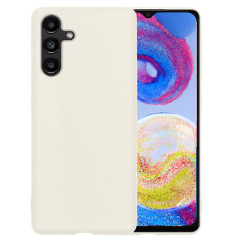 Samsung Galaxy A04s Hoesje Siliconen Hoes Case Cover - Wit