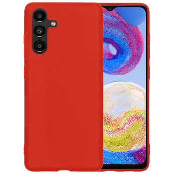 Samsung Galaxy A04s Hoesje Siliconen Hoes Case Cover - Rood