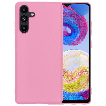 Samsung Galaxy A04s Hoesje Siliconen Hoes Case Cover - Lichtroze