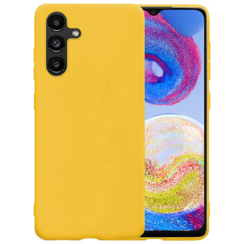 Samsung Galaxy A04s Hoesje Siliconen Hoes Case Cover - Geel