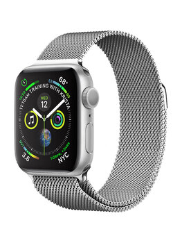 Geschikt Voor Apple Watch 8 Bandje Zilver Horloge Bandje Milanees Met Magneetsluiting (41 mm)