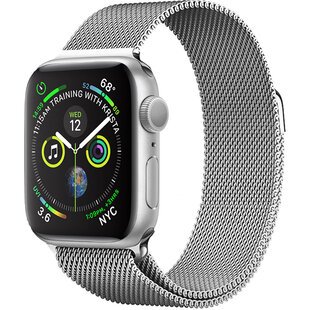 Geschikt Voor Apple Watch 8 Bandje Zilver Horloge Bandje Milanees Met Magneetsluiting (41 mm)