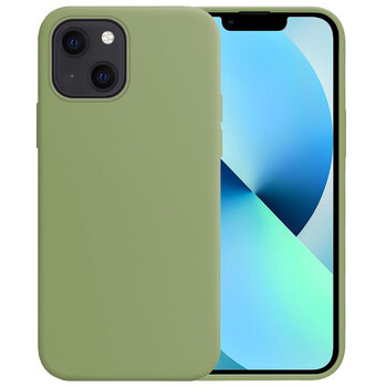 Apple iPhone 14 Plus Hoesje Siliconen Hoes Case Cover - Groen