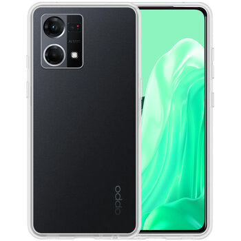 OPPO Reno 7 Hoesje Siliconen Hoes Case Cover - Transparant