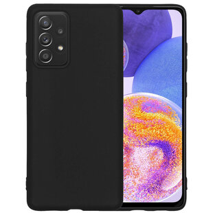 Samsung Galaxy A23 Hoesje Siliconen Hoes Case Cover - Zwart