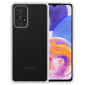 Samsung Galaxy A23 Hoesje Siliconen Hoes Case Cover - Transparant