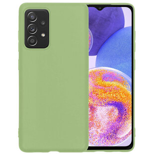 Samsung Galaxy A23 Hoesje Siliconen Hoes Case Cover - Groen