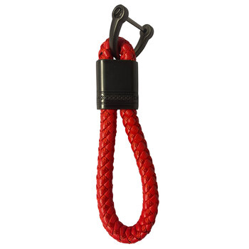 Sleutelhanger Koord Met Sleutelhanger Ring Sleutelhanger Touw Auto Sleutelhanger - Rood