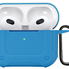 Airpods 3 Hoesje Case Shock Hoes Geschikt voor Apple AirPods 3 Case Hoesje Met Clip - Licht Blauw