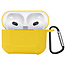 Airpods 3 Hoesje Case Shock Hoes Geschikt voor Apple AirPods 3 Case Hoesje Met Clip - Geel