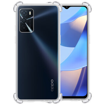 OPPO A16S Hoesje Siliconen Shock Proof Hoes Case Cover - Transparant