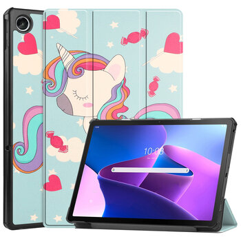 Lenovo Tab M10 Plus 3rd Gen Hoesje Book Case - Eenhoorn