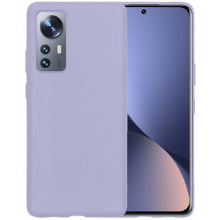 Xiaomi 12 Pro Hoesje Siliconen Hoes Case Cover - Lila