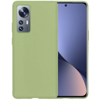 Xiaomi 12 Pro Hoesje Siliconen Hoes Case Cover - Groen