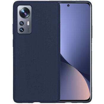 Xiaomi 12X Hoesje Siliconen Hoes Case Cover - Donkerblauw