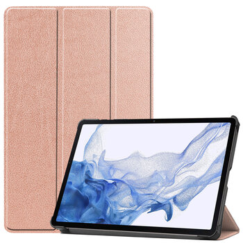 Samsung Galaxy Tab S8 Ultra Hoesje Book Case - Rose goud