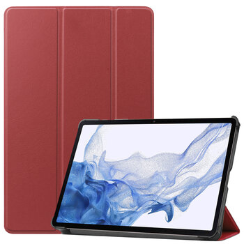 Samsung Galaxy Tab S8+ Hoesje Book Case - Donkerrood