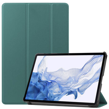 Samsung Galaxy Tab S8+ Hoesje Book Case - Donkergroen