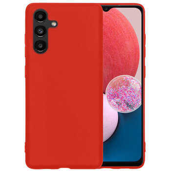 Samsung Galaxy A13 5G Hoesje Siliconen Hoes Case Cover - Rood