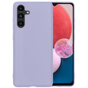 Samsung Galaxy A13 5G Hoesje Siliconen Hoes Case Cover - Lila