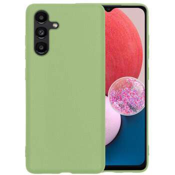 Samsung Galaxy A13 5G Hoesje Siliconen Hoes Case Cover - Groen