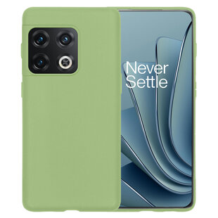 OnePlus 10 Pro Hoesje Siliconen Hoes Case Cover - Groen