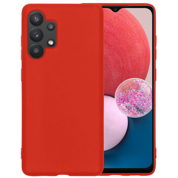 Samsung Galaxy A13 4G Hoesje Siliconen Hoes Case Cover - Rood