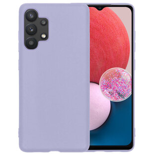 Samsung Galaxy A13 4G Hoesje Siliconen Hoes Case Cover - Lila