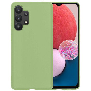 Samsung Galaxy A13 4G Hoesje Siliconen Hoes Case Cover - Groen