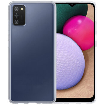 Samsung Galaxy A03S Hoesje Siliconen Hoes Case Cover - Transparant