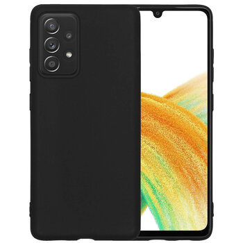 Samsung Galaxy A33 Hoesje Siliconen Hoes Case Cover - Zwart