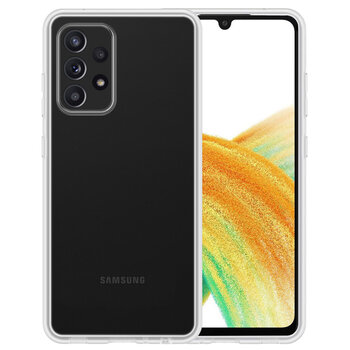 Samsung Galaxy A33 Hoesje Siliconen Hoes Case Cover - Transparant