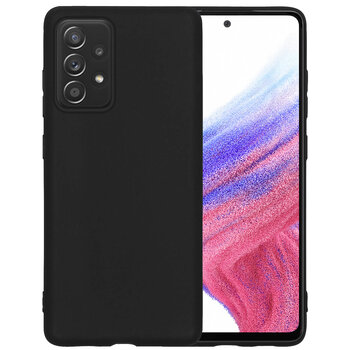 Samsung Galaxy A53 Hoesje Siliconen Hoes Case Cover - Zwart