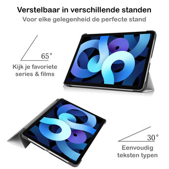 Apple iPad Air 5 10.9 (2022) Hoesje Book Case - Wit