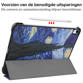 Apple iPad Air 5 10.9 (2022) Hoesje Book Case - Sterrenhemel