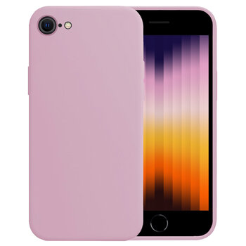 Apple iPhone SE (2022) Hoesje Siliconen Hoes Case Cover - Lila