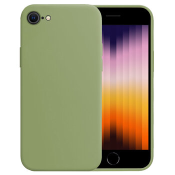 Apple iPhone SE (2022) Hoesje Siliconen Hoes Case Cover - Groen