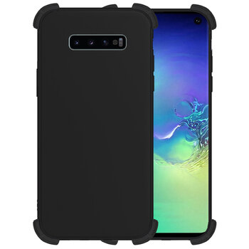 Samsung Galaxy S10 Hoesje Siliconen Shock Proof Hoes Case Cover - Zwart